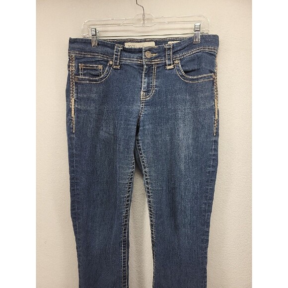 BKE Denim DAKOTA WOMENS JEANS BLUE 29 STRETCH WESTERN THICK STITCH LADIES PANTS - Picture 2 of 16